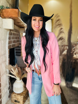 Ruth Classic Open Front Blazer-Blazers-Zenana-Motis & Co Boutique, Women's Fashion Boutique in Carthage, Missouri