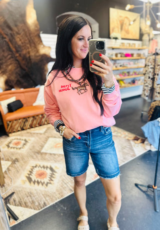 Asher Denim Bermuda Shorts-Shorts-Risen-Motis & Co Boutique, Women's Fashion Boutique in Carthage, Missouri