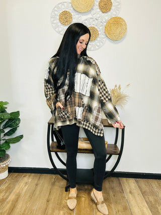 Trixie Boho Patchwork Hoodie-Hoodies-Blue Velvet-Motis & Co Boutique, Women's Fashion Boutique in Carthage, Missouri