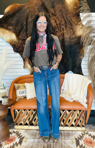 Fearless Leopard Graphic Tee