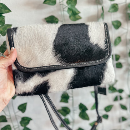 Cow Print Hair On Myra Crossbody Bag