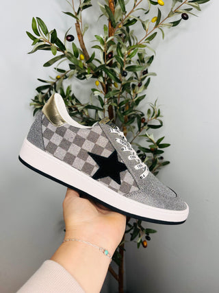 Vintage Havana Star Glitter Sneakers-Sneakers-vintage Havanna-Motis & Co Boutique, Women's Fashion Boutique in Carthage, Missouri