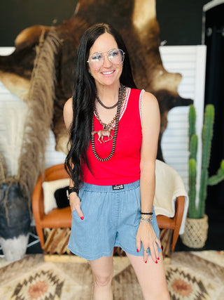 Taylor Ribbed Sleeveless Tank Top-sleeveless-Dear Scarlett-Motis & Co Boutique, Women's Fashion Boutique in Carthage, Missouri