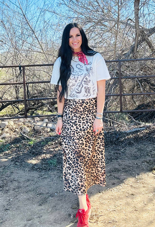 Lenny Leopard Print Satin Skirt-Dresses-Tres Bien-Motis & Co Boutique, Women's Fashion Boutique in Carthage, Missouri