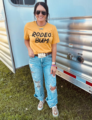 Rodeo Bum Graphic Tee-Graphic Tees-Rodeo Hippie-Motis & Co Boutique, Women's Fashion Boutique in Carthage, Missouri