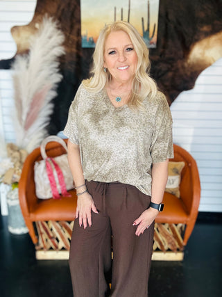 Suri Leopard Print Pocket Tee