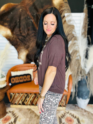 Meet Me In Marfa Knit Top-Short Sleeves-2 Fly-Motis & Co Boutique, Women's Fashion Boutique in Carthage, Missouri