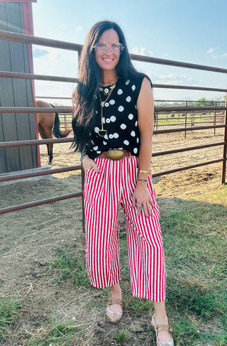 Ruby Black Polka Dot Sweater Vest-Sweaters-24th-Motis & Co Boutique, Women's Fashion Boutique in Carthage, Missouri
