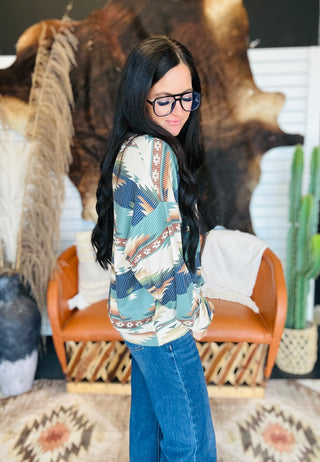Canyon Ridge Ribbed Pullover Top