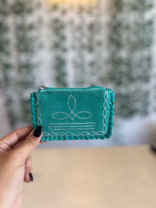 Boot Stitch Coin Purse-Handbags-Western Linen-Motis & Co Boutique, Women's Fashion Boutique in Carthage, Missouri