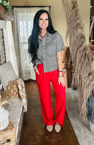 Donna Boxy Leopard Denim Top-Short Sleeves-Pretty Bash-Motis & Co Boutique, Women's Fashion Boutique in Carthage, Missouri