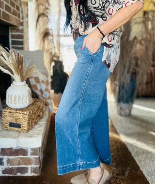 Trent Ankle Wide Jeans-Jeans-Risen-Motis & Co Boutique, Women's Fashion Boutique in Carthage, Missouri