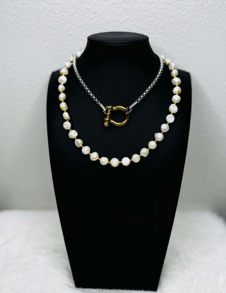 Glam Pearl Necklace-Necklaces-ChanSutt-Motis & Co Boutique, Women's Fashion Boutique in Carthage, Missouri