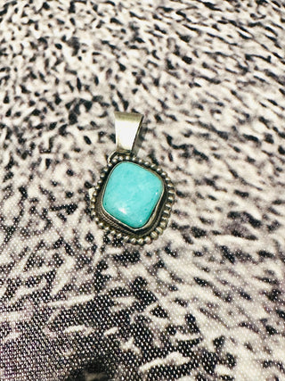 Sheryl Authentic Kingman Turquoise Pendant-Necklaces-Motis & CO-Motis & Co Boutique, Women's Fashion Boutique in Carthage, Missouri