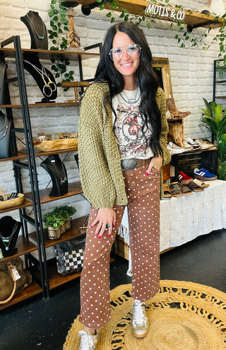 Dawson Cropped Polka Dot Pants-Pants-24th-Motis & Co Boutique, Women's Fashion Boutique in Carthage, Missouri