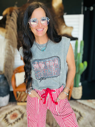 McCoy Striped Barrel Jeans-Pants-Jodifl-Motis & Co Boutique, Women's Fashion Boutique in Carthage, Missouri