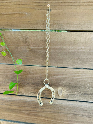 Lucky Horseshoe Necklace-Necklaces-Queen Gypsy-Motis & Co Boutique, Women's Fashion Boutique in Carthage, Missouri