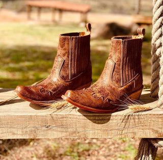 Agave Sky Paige Overlay Ankle Boot-Boots-Agave Sky-Motis & Co Boutique, Women's Fashion Boutique in Carthage, Missouri