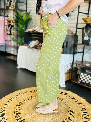 Dawson Cropped Polka Dot Pants-Pants-24th-Motis & Co Boutique, Women's Fashion Boutique in Carthage, Missouri