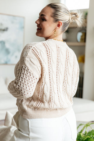 A Note of Thanks Cable Knit Sweater-Tops-Ave Shops-Motis & Co Boutique, Women's Fashion Boutique in Carthage, Missouri