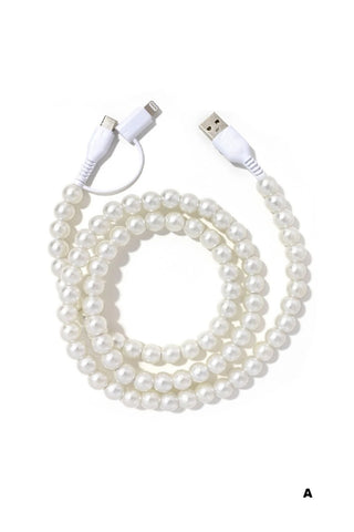Beaded Duel End Fast Phone Charger Cord-Phone Accessories-Zenana-Motis & Co Boutique, Women's Fashion Boutique in Carthage, Missouri