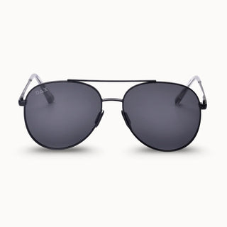 Ace Jet Black Tangle-Free Aviators