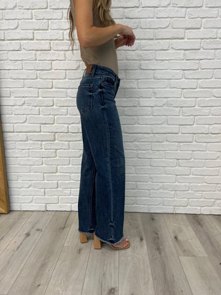 Addie Mid Rise Vintage Wash Wide Leg Jeans-Womens-Ave Shops-Motis & Co Boutique, Women's Fashion Boutique in Carthage, Missouri