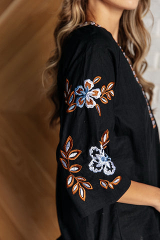 All In Me Embroidered V-Neck Blouse-Blouses-Ave Shops-Motis & Co Boutique, Women's Fashion Boutique in Carthage, Missouri