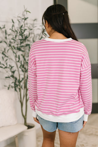 Almost Therapeutic Drop Shoulder Pullover in Candy Pink-Sweaters-Ave Shops-Motis & Co Boutique, Women's Fashion Boutique in Carthage, Missouri