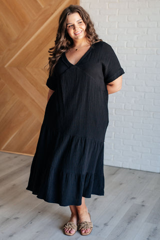 Always Learning Dolman Sleeve Dress in Black-Dresses-Ave-Motis & Co Boutique, Women's Fashion Boutique in Carthage, Missouri