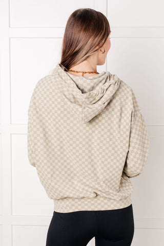 Ask Me Out Checkered Hoodie in Sage-Hoodies-Ave Shops-Motis & Co Boutique, Women's Fashion Boutique in Carthage, Missouri