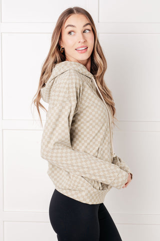 Ask Me Out Checkered Hoodie in Sage-Hoodies-Ave Shops-Motis & Co Boutique, Women's Fashion Boutique in Carthage, Missouri