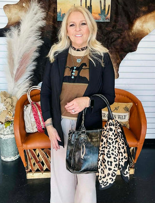 VEST IN THE WEST-Short Sleeves-POL-Motis & Co Boutique, Women's Fashion Boutique in Carthage, Missouri