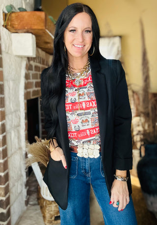 Ciara Western Collage Top