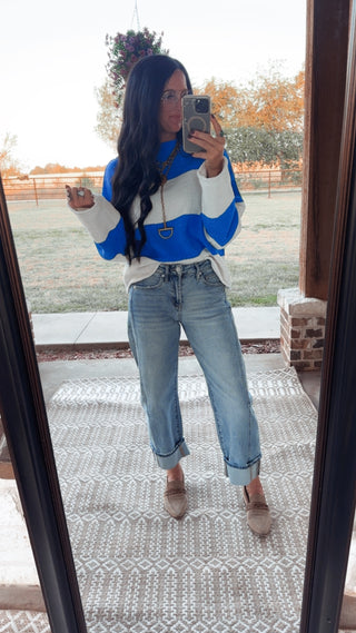 Leo High Rise Cuffed Barrel Jeans