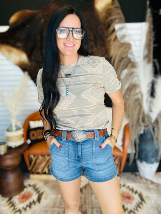 Sonora Sands Aztec Print Top