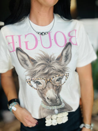 Bougie Donkey Short Sleeve Graphic Tee-Graphic Tees-J Coons-Motis & Co Boutique, Women's Fashion Boutique in Carthage, Missouri