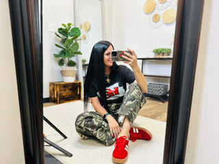 KC Arrowhead Black Graphic Tee-Graphic Tees-Motis & CO-Motis & Co Boutique, Women's Fashion Boutique in Carthage, Missouri