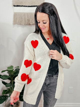 Heart Eyes Cardigan-Cardigans-Ave-Motis & Co Boutique, Women's Fashion Boutique in Carthage, Missouri