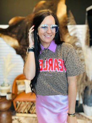 Fearless Leopard Graphic Tee