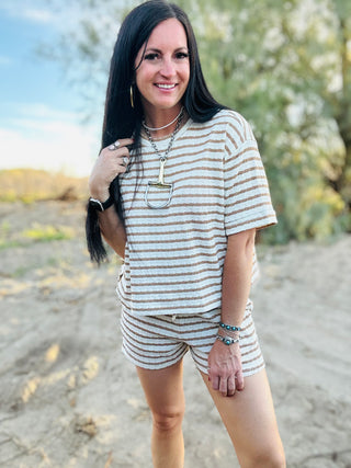 Julie Striped Short Set-Sets-Zenana-Motis & Co Boutique, Women's Fashion Boutique in Carthage, Missouri