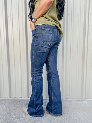 Bronson High Rise Flare Jeans-Jeans-Risen-Motis & Co Boutique, Women's Fashion Boutique in Carthage, Missouri