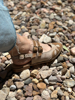 Chisholm Western Mary Jane Mule-Mules-Agave Sky-Motis & Co Boutique, Women's Fashion Boutique in Carthage, Missouri