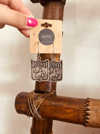 Rodeo Back Number Earrings-Earrings-Accessories To Go-Motis & Co Boutique, Women's Fashion Boutique in Carthage, Missouri