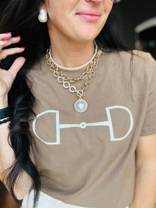 Simple Snaffle Bit Graphic Tee-Graphic Tees-MOTIS-Motis & Co Boutique, Women's Fashion Boutique in Carthage, Missouri