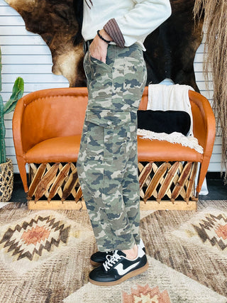 Carlee Camo Cargo Pocket Pants-Pants-Lovlov-Motis & Co Boutique, Women's Fashion Boutique in Carthage, Missouri