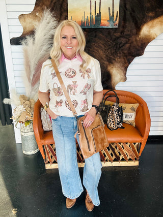 Leopard Eight Ball Graphic Tee-Graphic Tees-J Coons-Motis & Co Boutique, Women's Fashion Boutique in Carthage, Missouri