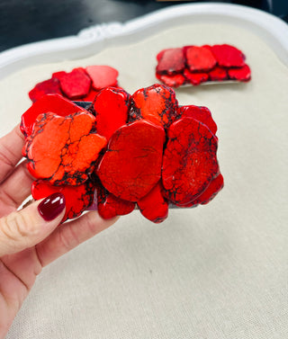 Red Turquoise Slab Belt Buckles-Belt Buckles-Motis & CO-Motis & Co Boutique, Women's Fashion Boutique in Carthage, Missouri