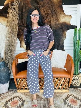 Jam Striped Boxy Top-Short Sleeves-ee: some-Motis & Co Boutique, Women's Fashion Boutique in Carthage, Missouri