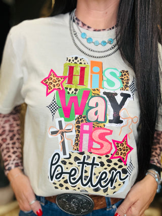 His Way is Better Graphic Tee-Graphic Tees-Motis-Motis & Co Boutique, Women's Fashion Boutique in Carthage, Missouri